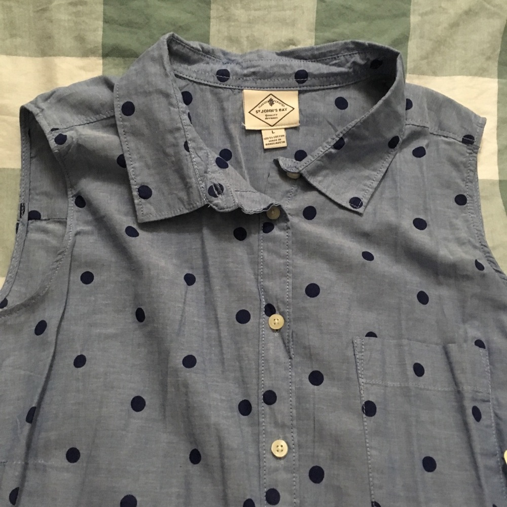 Chambray Polka Dot - JC PENNEY